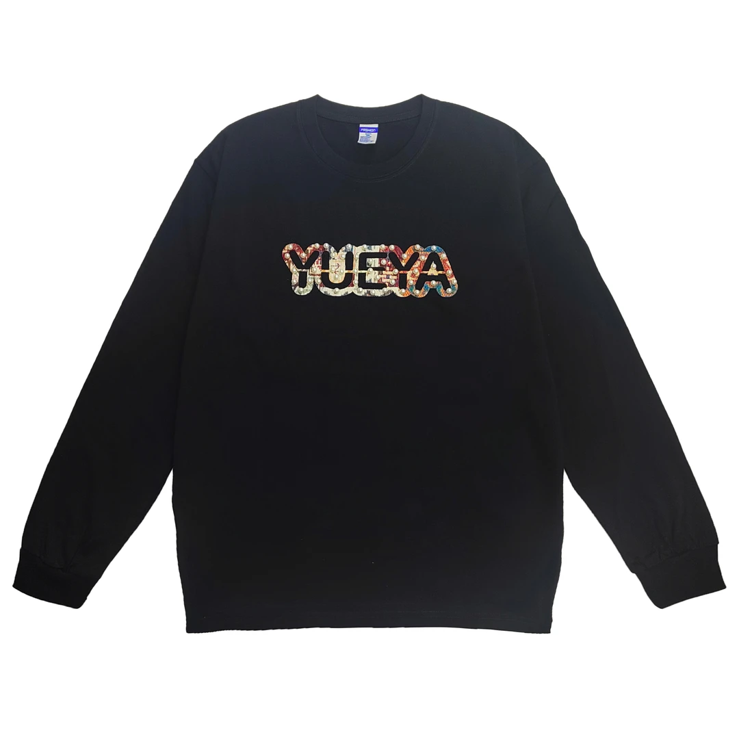 樾雅早秋国朝高定珍珠工艺YUEYA美式潮流款式打底衫-YUEYA01