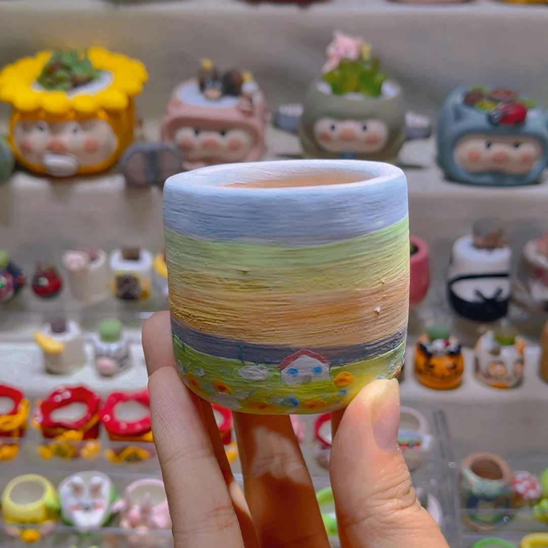 076纯手工制作重工盆盆30一个