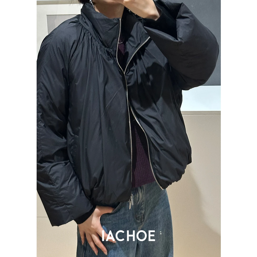 棉仓3561515001-南瓜马车白鹅绒短款羽绒服