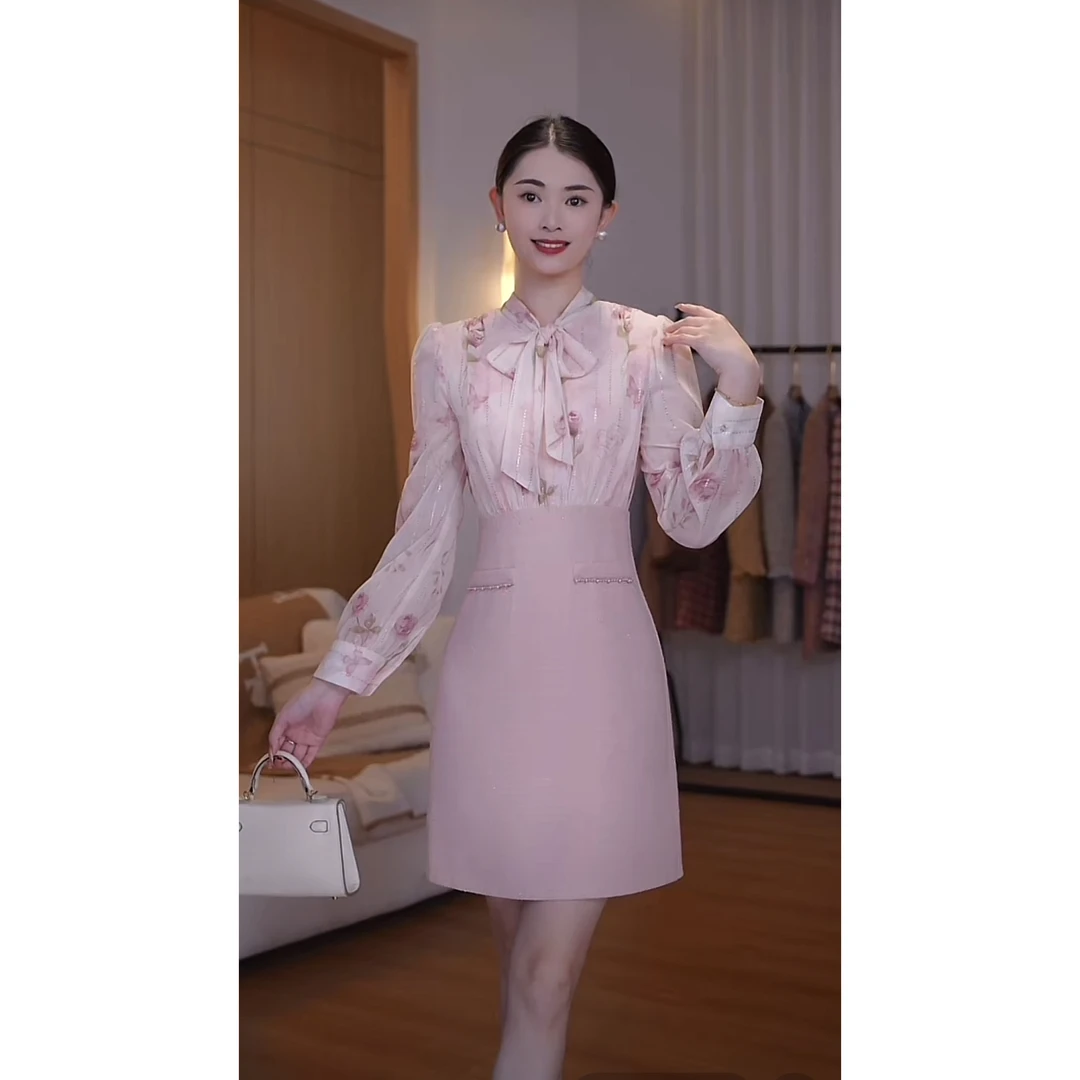 【古蔓诗福利款！现货】1948显瘦百搭气质连衣裙新款高级感通勤