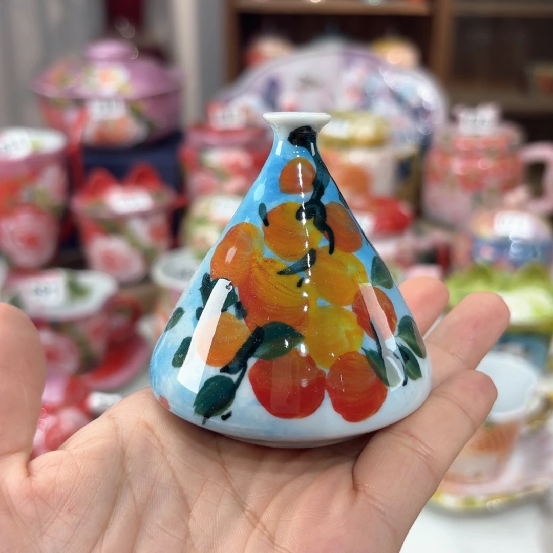 景德镇手绘高温釉下彩陶瓷茶具