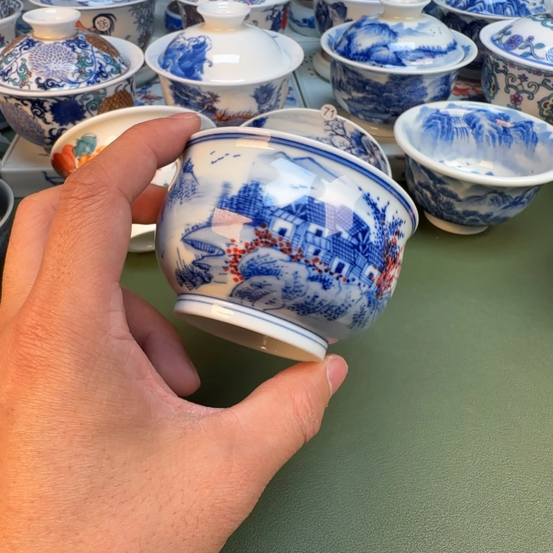 纯手工纯手绘茶具石头89