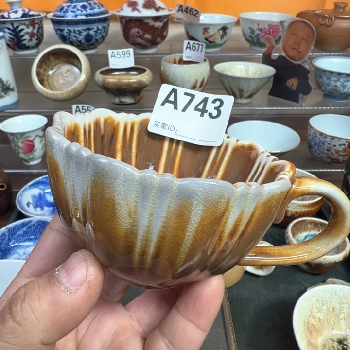 摆件743景德镇手工柴烧茶器