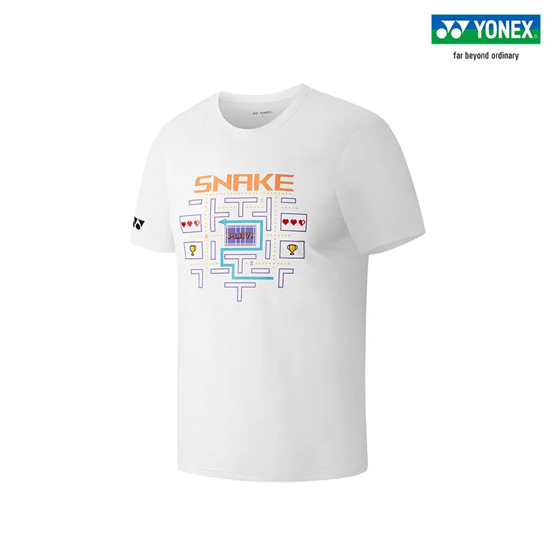 YONEX/尤尼克斯羽毛球服男女同款运动短袖速干文化衫T恤