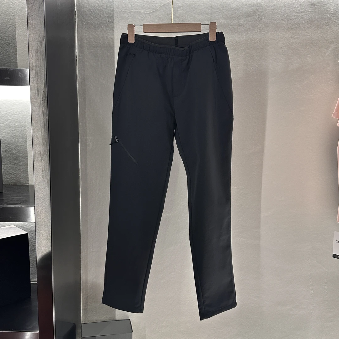 Ks男士拉链松紧腰运动时尚休闲户外软壳冲锋裤三防裤子男士商务