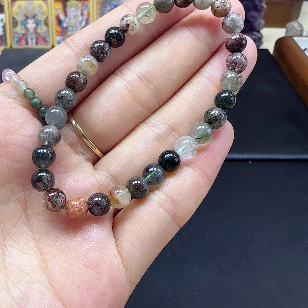 水晶手串未镶嵌绿幽灵