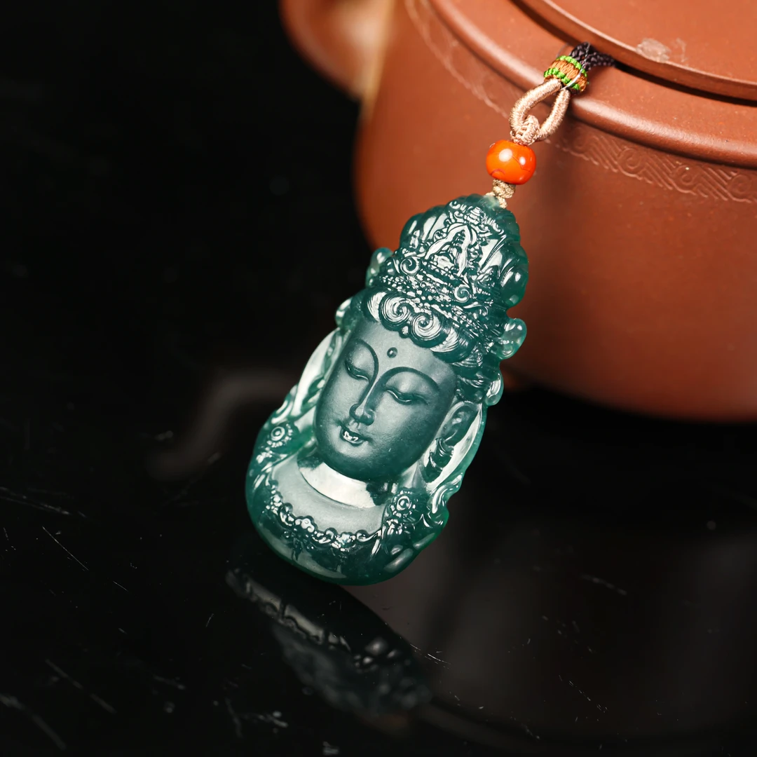 【瑞老板翡翠】翡翠挂件 观音头（多样性发一）