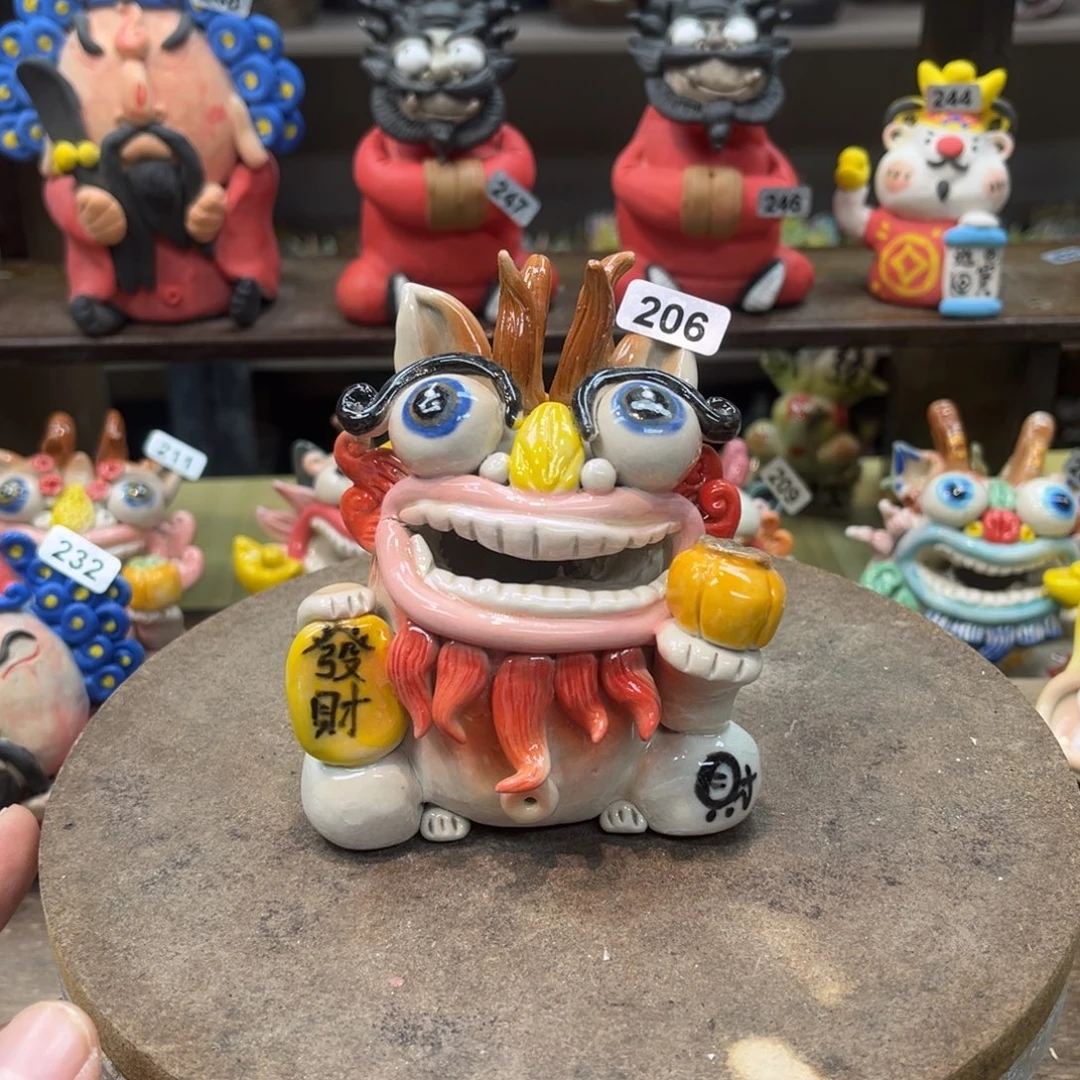 陶瓷纯手工抽象陶瓷摆件206