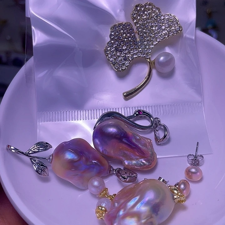 颈饰合金淡水珍珠89