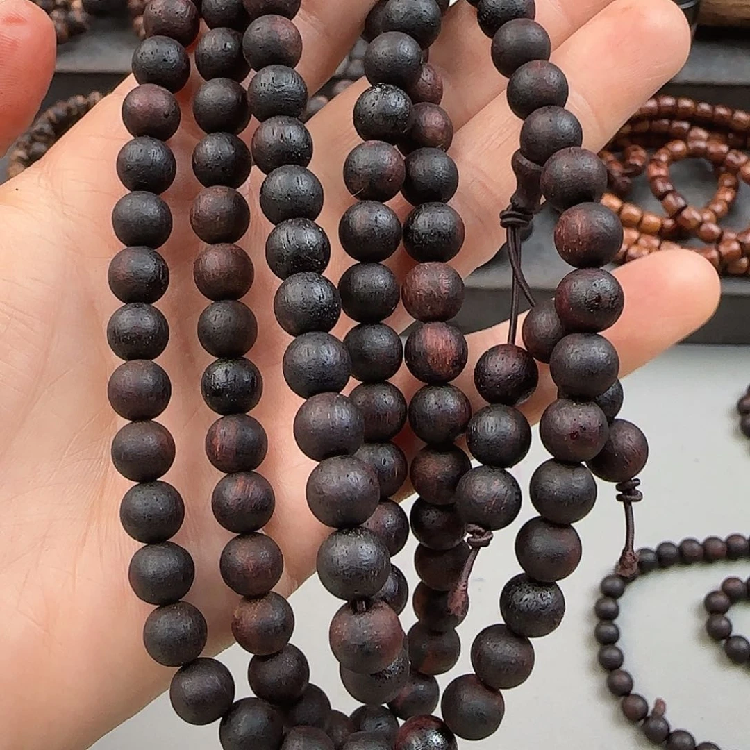 降真香手串/手链0.8×108糖结软油土埋老料