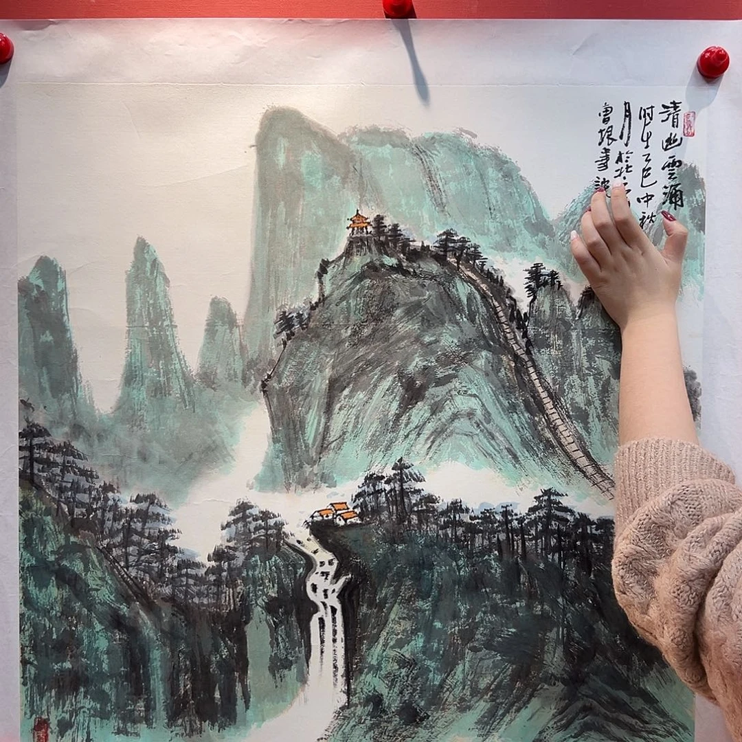 国画曹根建国画作品