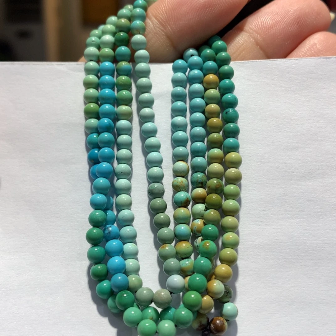 未镶嵌绿松石长链