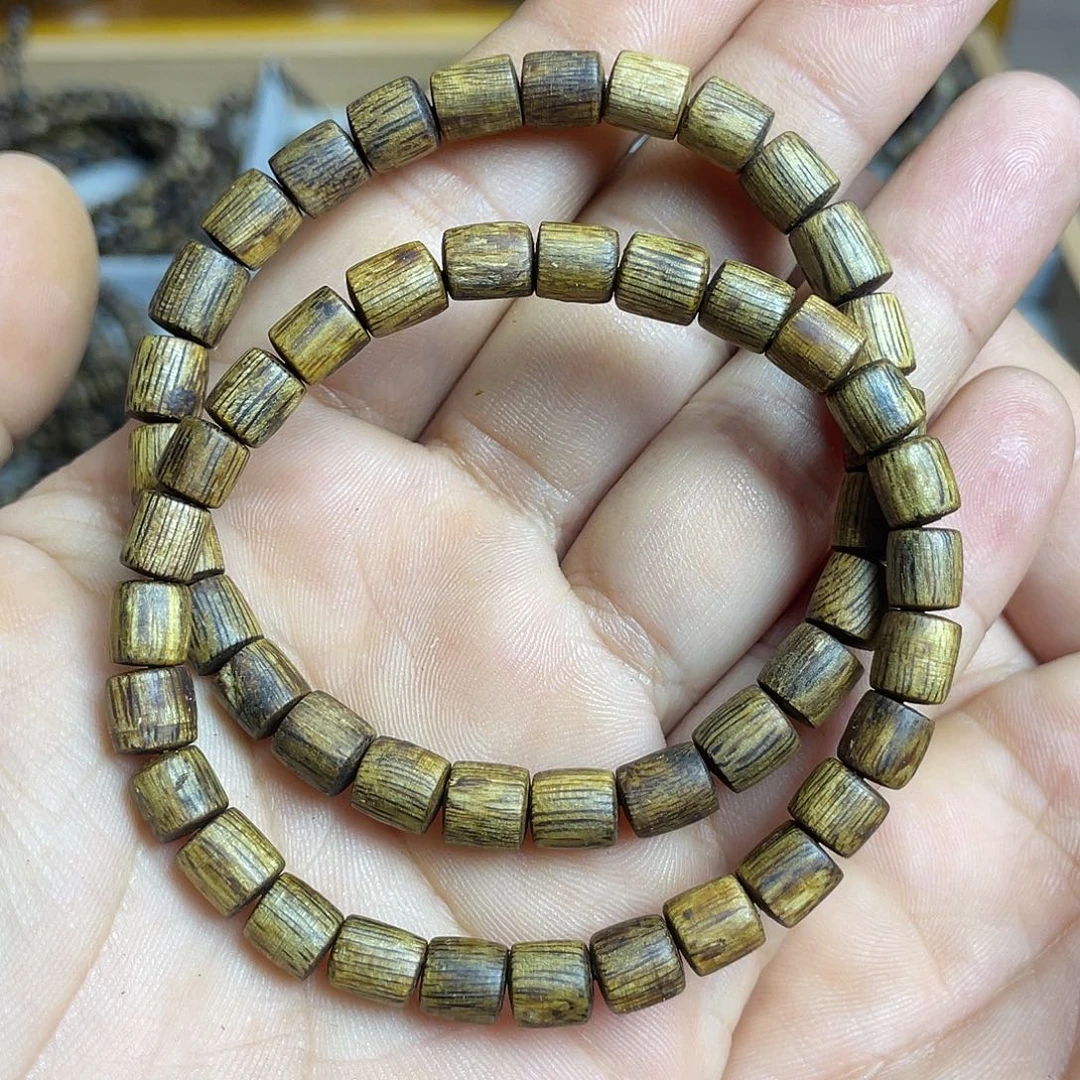 沉香碎屑沉香奇楠沉香单圈7毫米花香韵