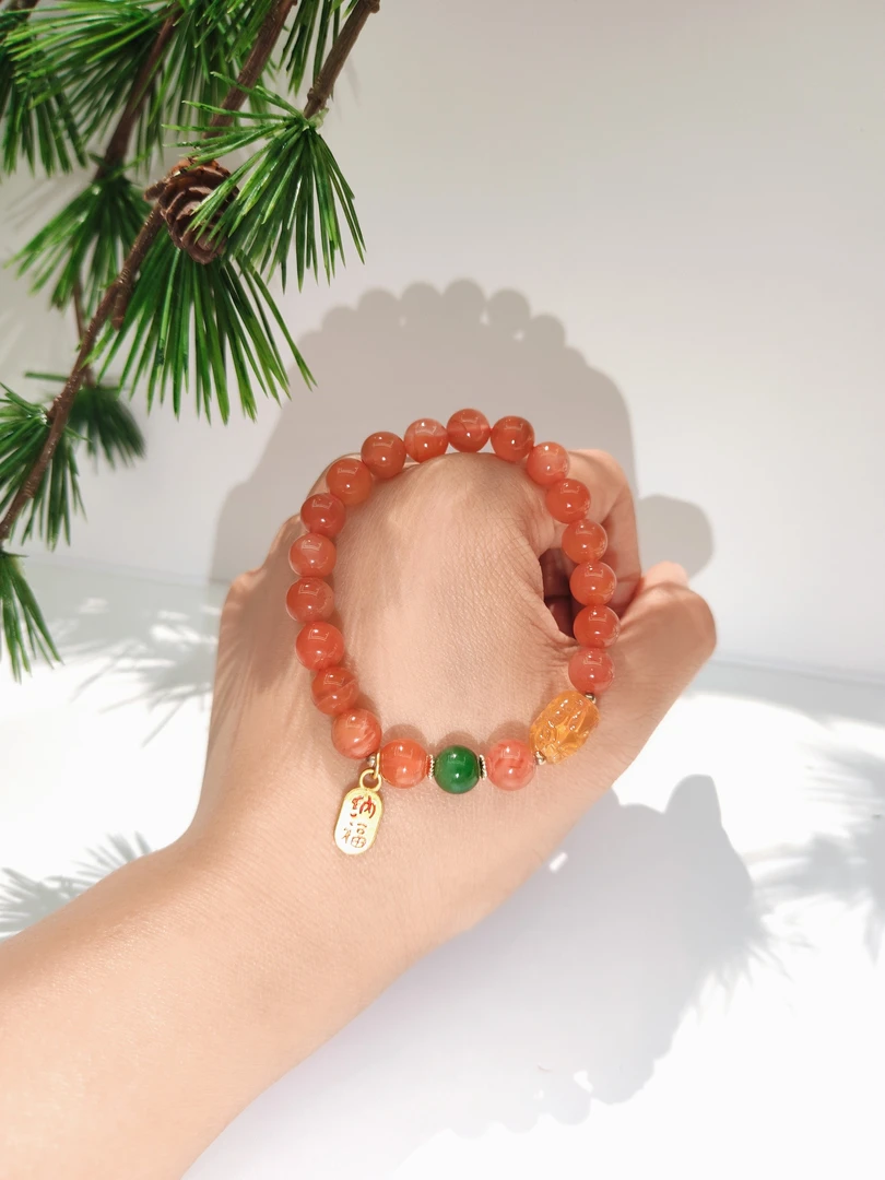 L90南红玛瑙貔貅手串气质百搭女款