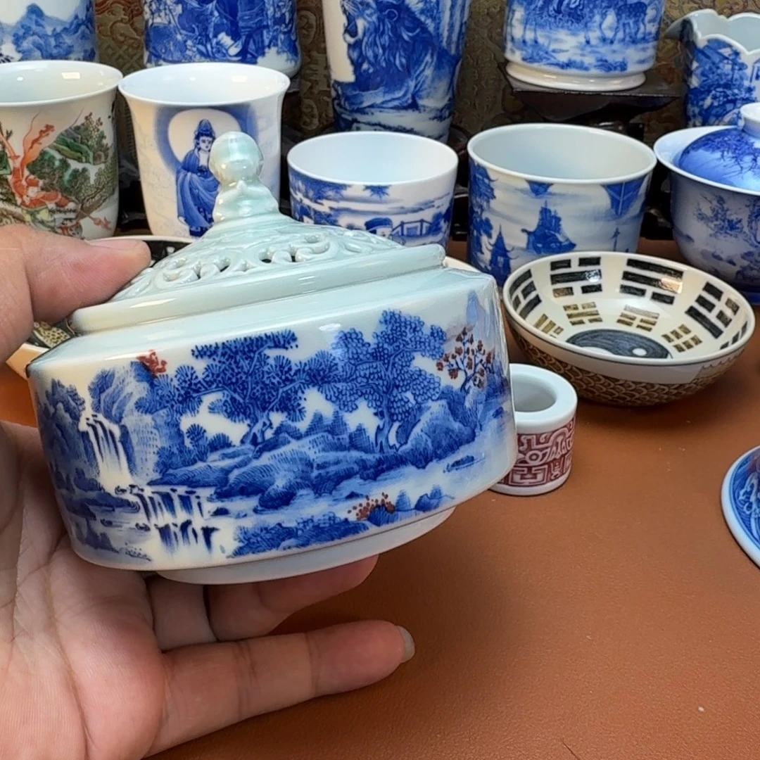 谁***.陶杯子景德镇全手工手绘陶瓷