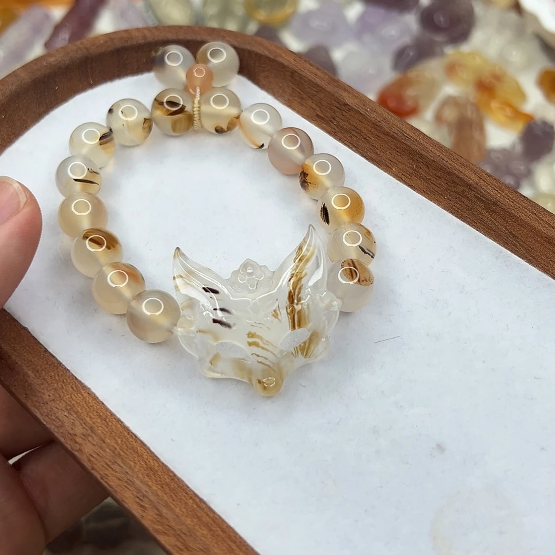 甜***王玛瑙/玉髓未镶嵌颈饰