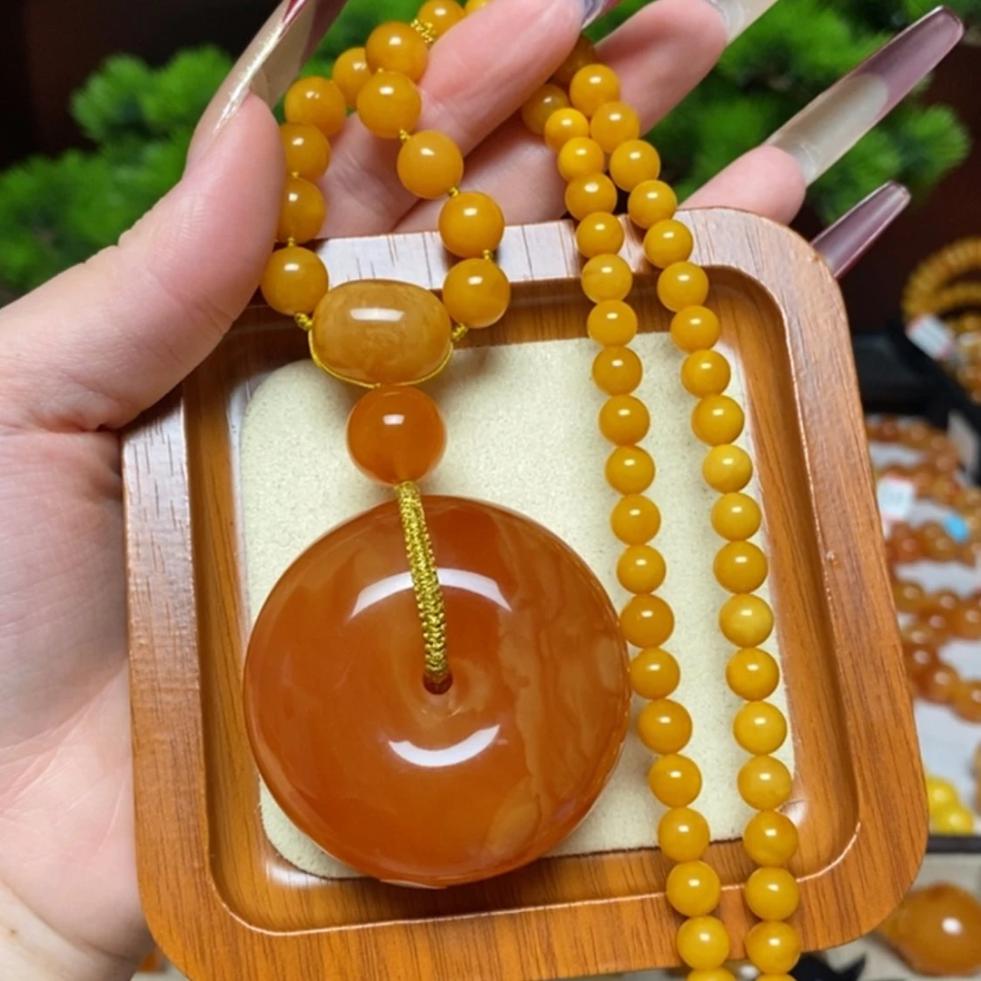 【闪购商品】蜜蜡颈饰未镶嵌项链