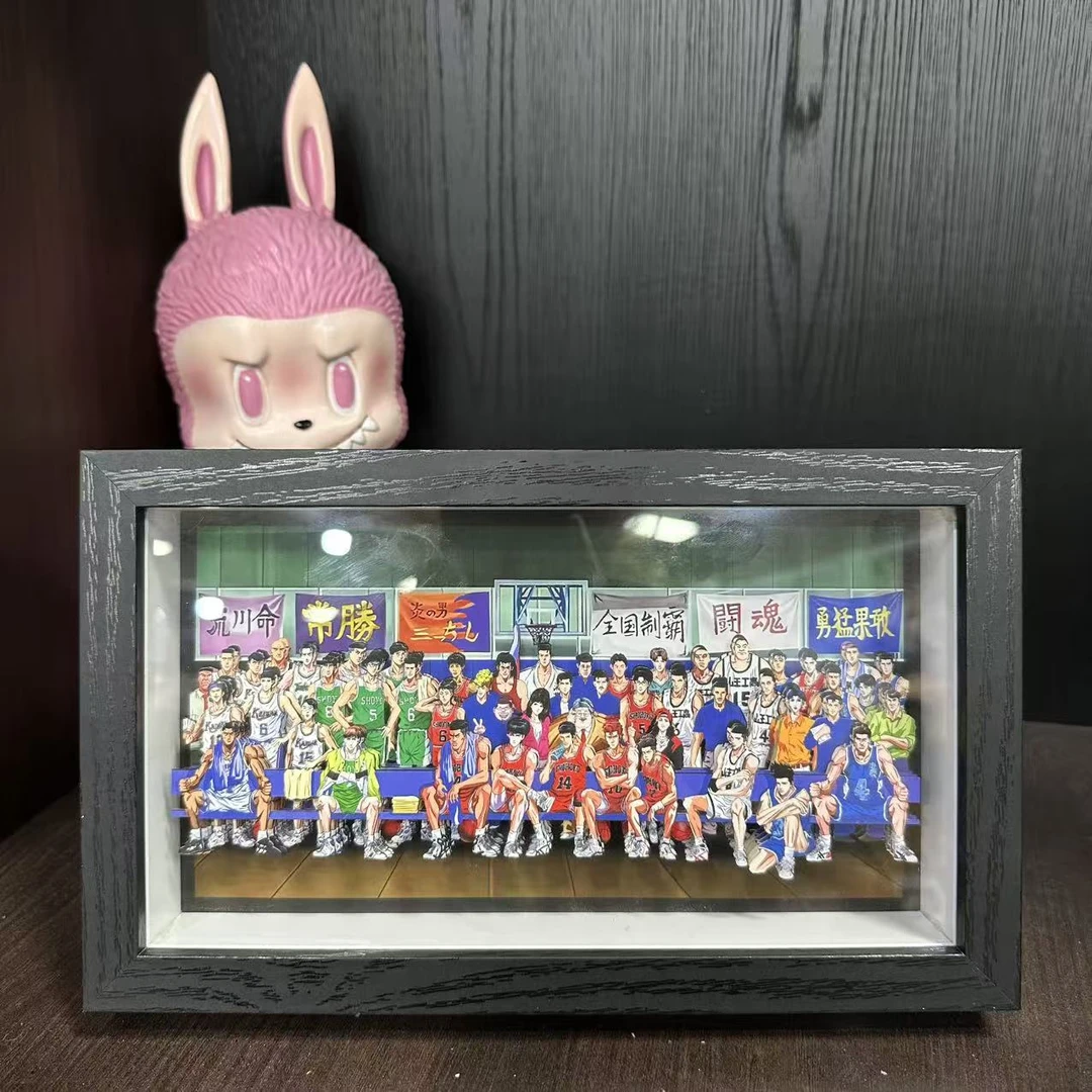 GLA21/26*16CM赛后灌篮高手全家福3d立体画周边客厅卧室背景挂画
