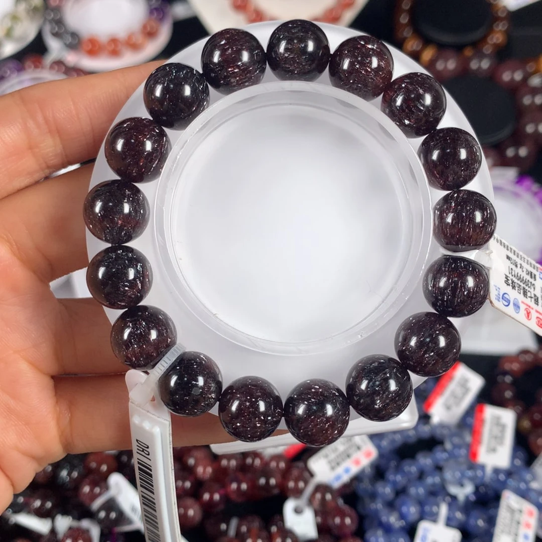 水晶手链未镶嵌稀有色车厘子红超七12