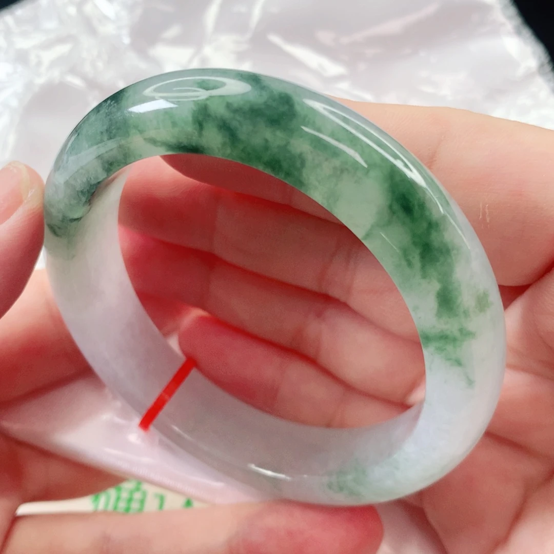 翡翠手镯未镶嵌天然缅甸翡翠A货手镯