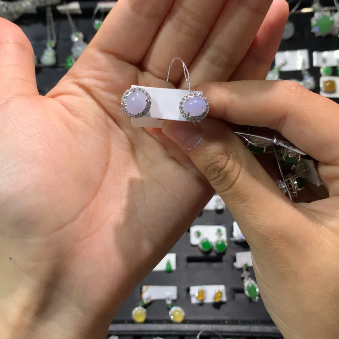 翡翠戒指银S925镶嵌