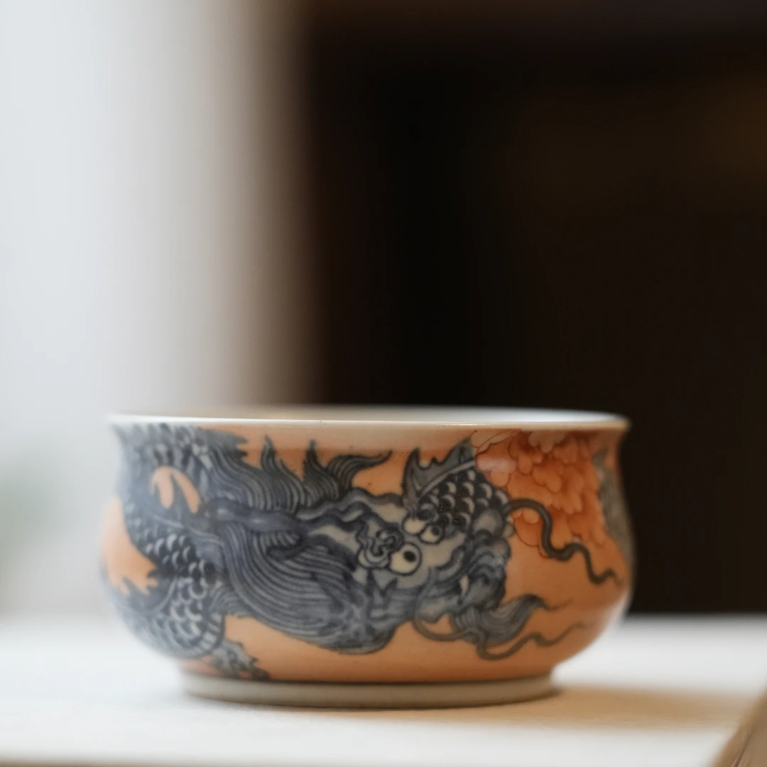 【雲梦】游然堂-龙穿花炉式杯（YRT00118）