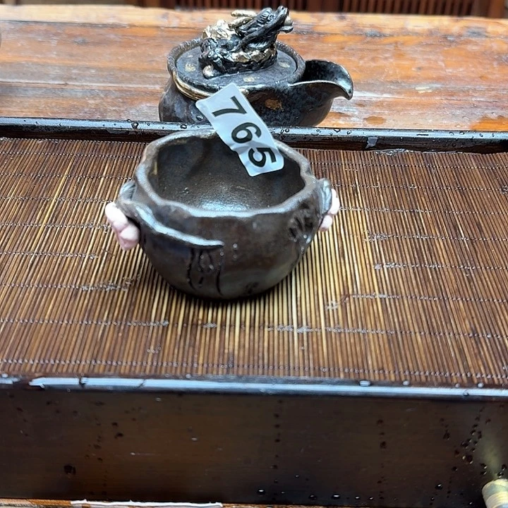 纯手工制作粗陶茶具