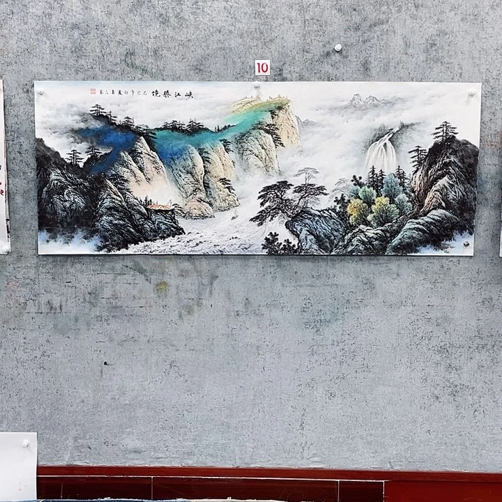 国画蓝**?绘画作品黄喜三画芯