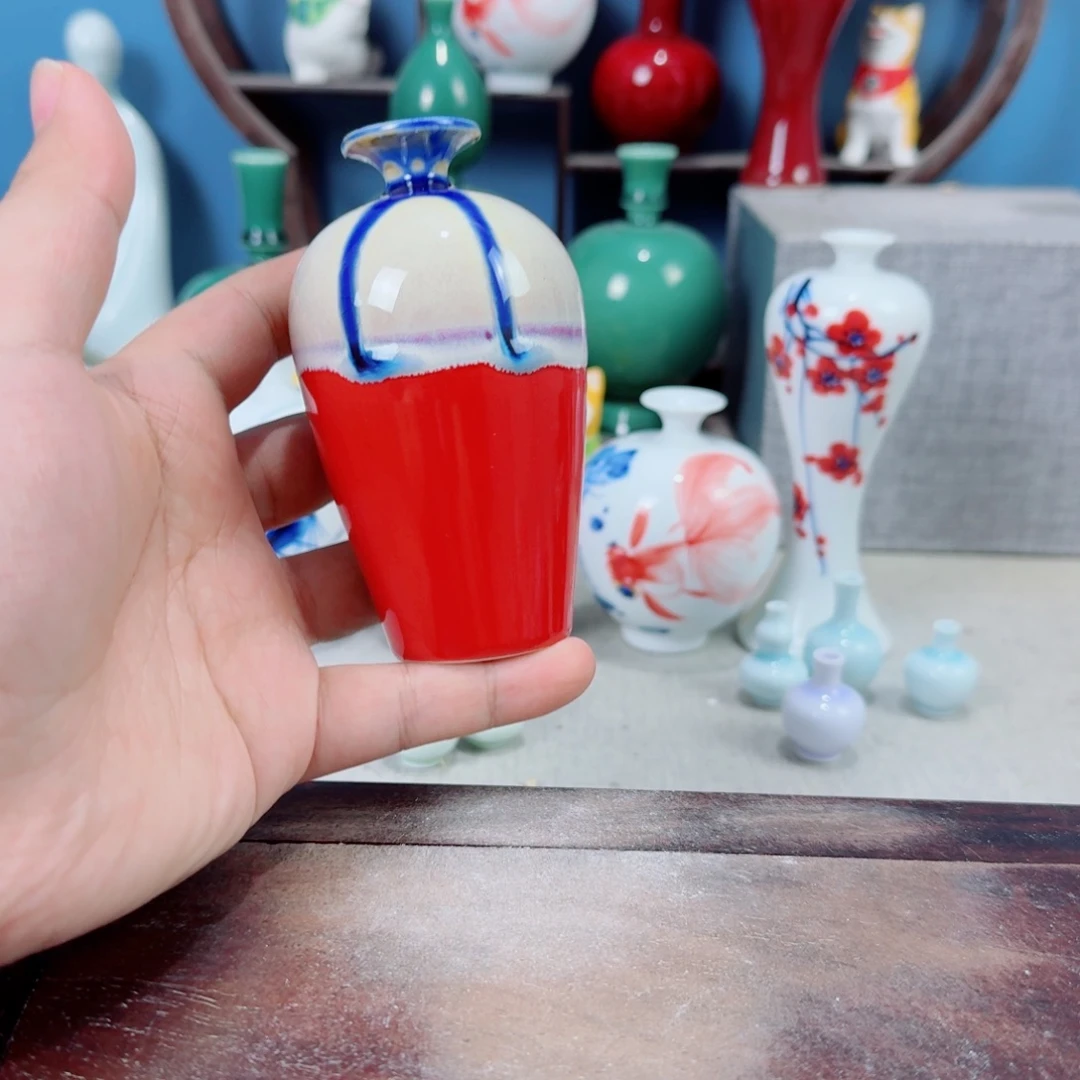 陶瓷手工小花器摆件