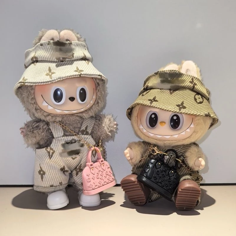 适用17cm公仔的背带裤娃衣一二三代通用忠诚拉布布15cm幸运坐姿