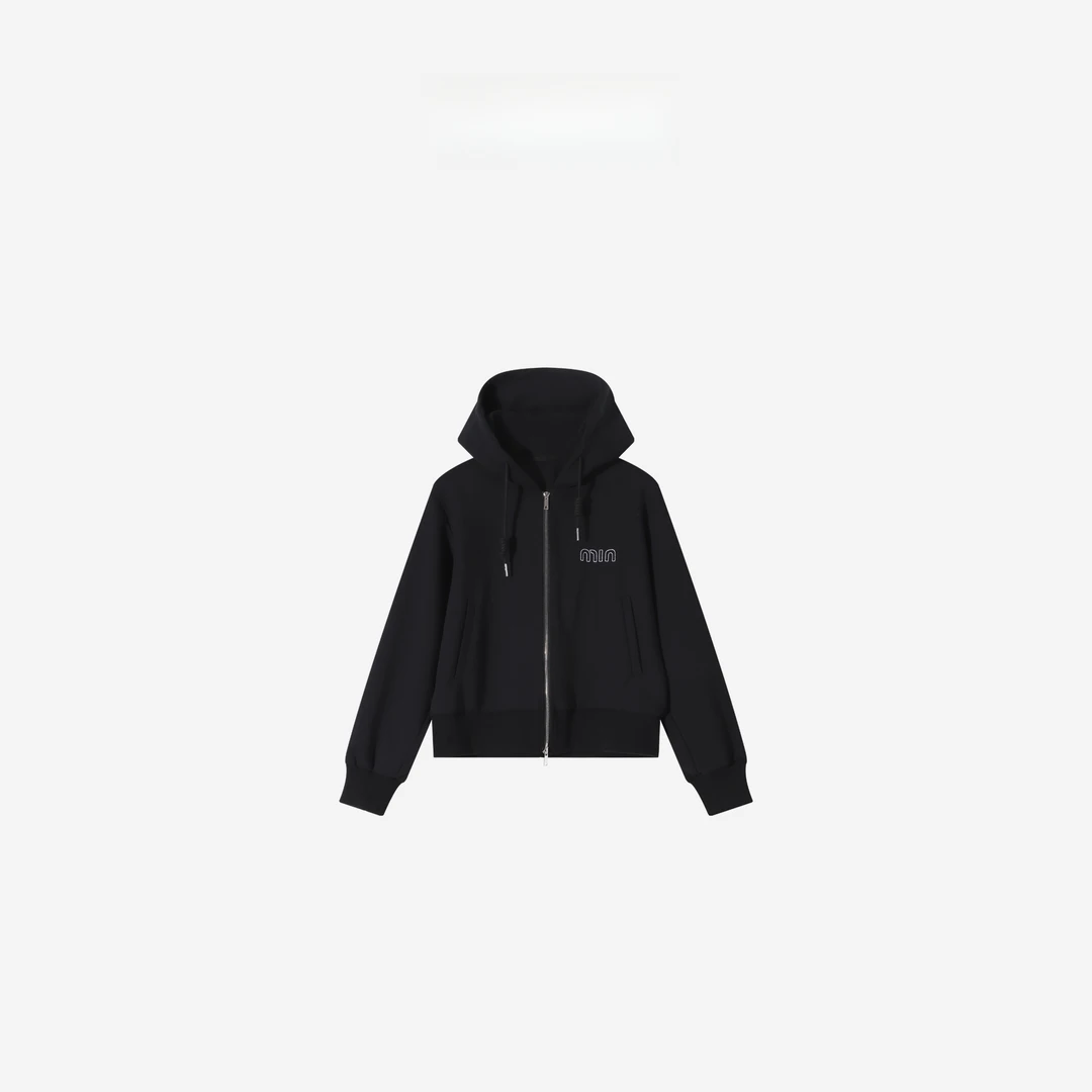 美式复古短款休闲连帽卫衣外套M- 30159