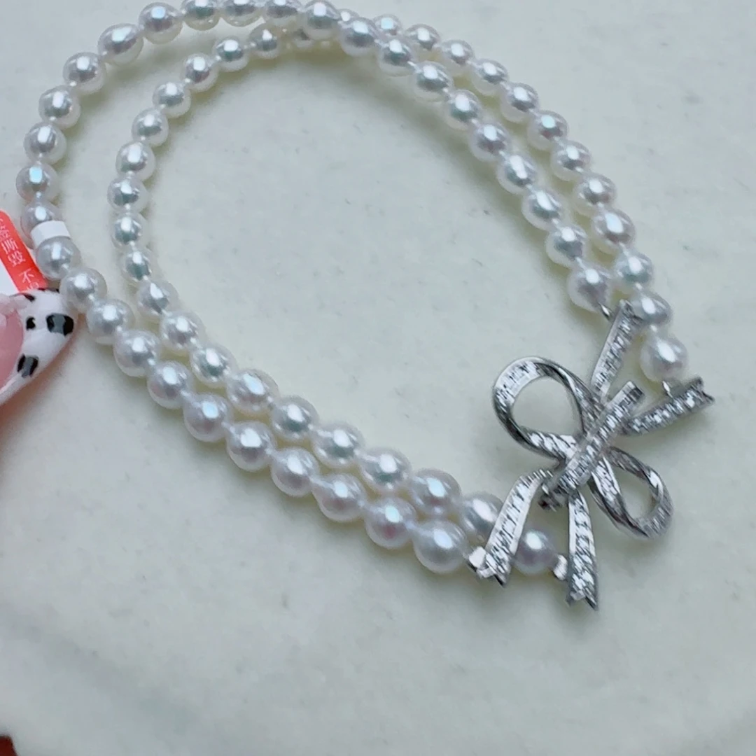 银S925镶嵌手链淡水珍珠@@tt046