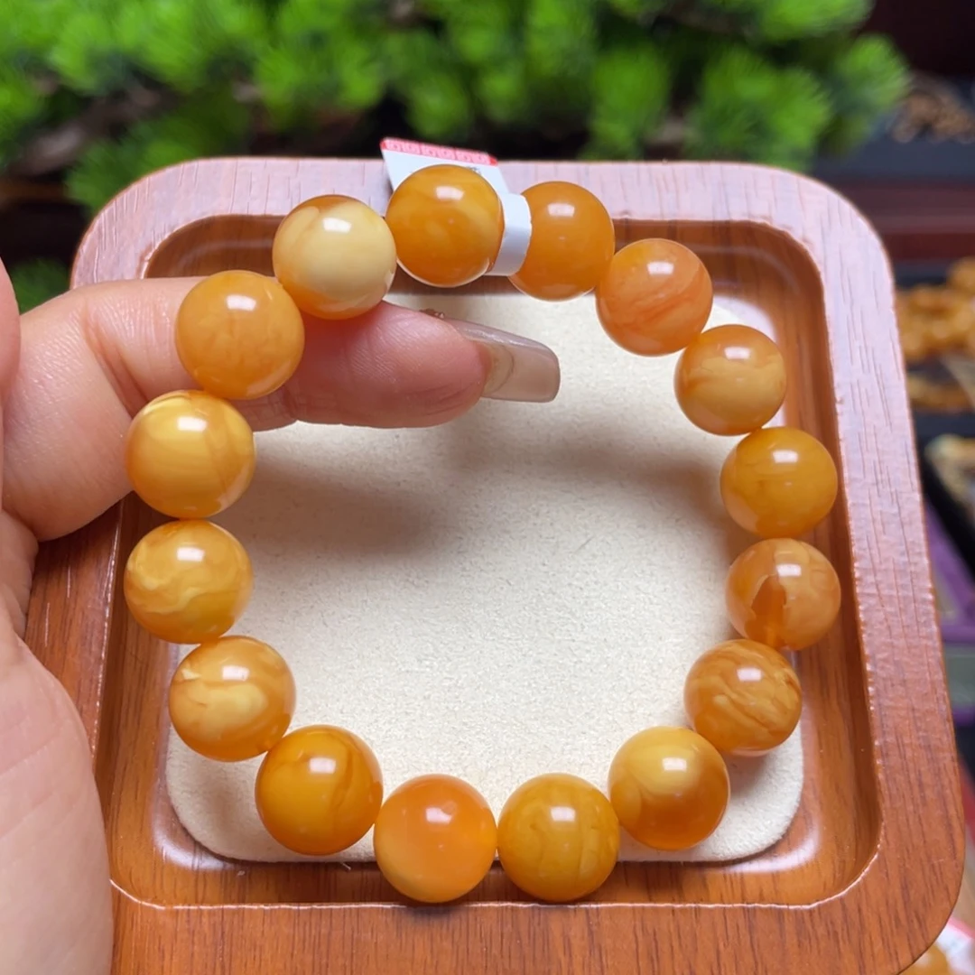 未镶嵌蜜蜡手链手串