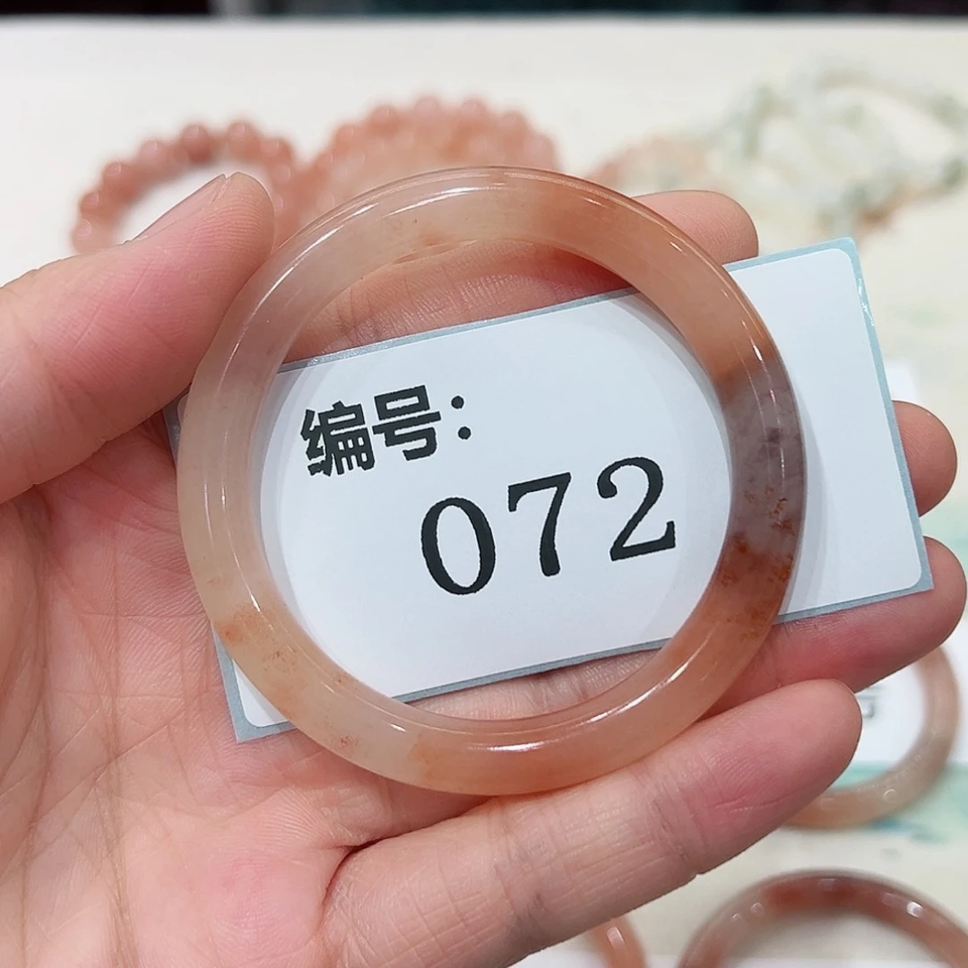 石英质玉手镯未镶嵌圈口54.7