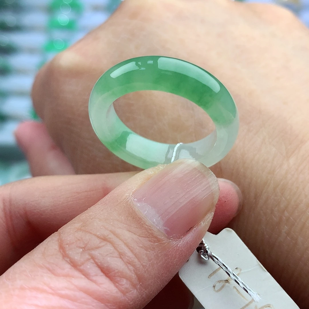 未镶嵌戒指翡翠18-19号