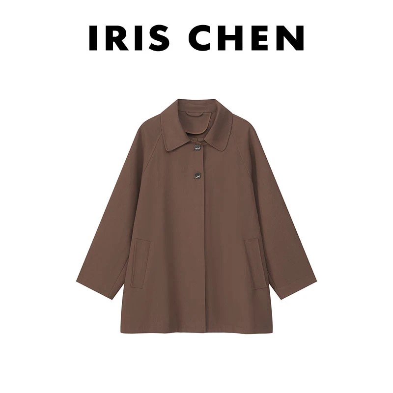 【现货】IRIS CHEN 捷克 2025秋冬“法式英伦风”长袖休闲气质风衣