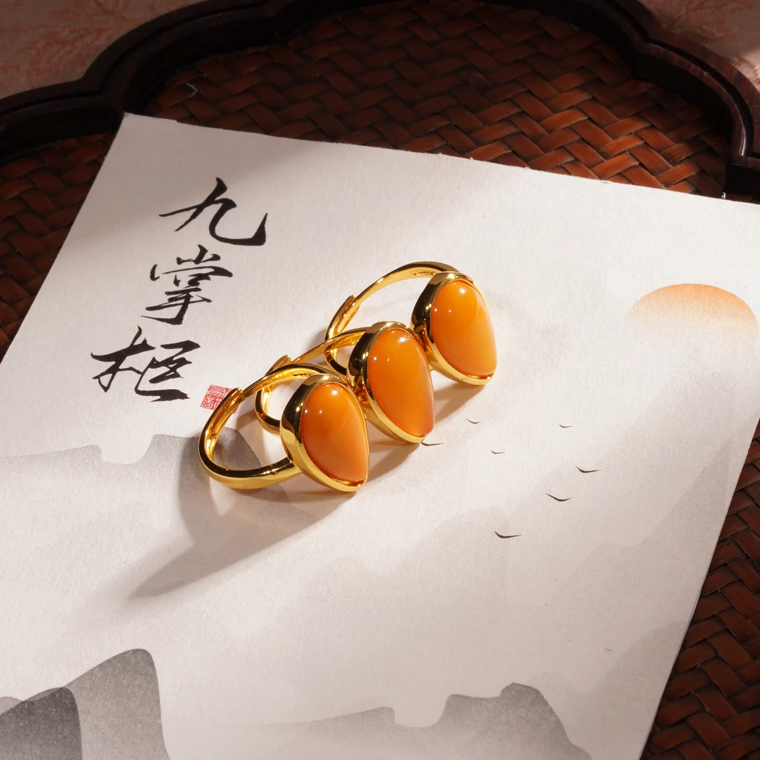 【板娘甄选】天然蜜蜡戒指—多样性发其一