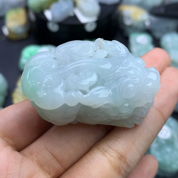 翡翠未镶嵌颈饰天然