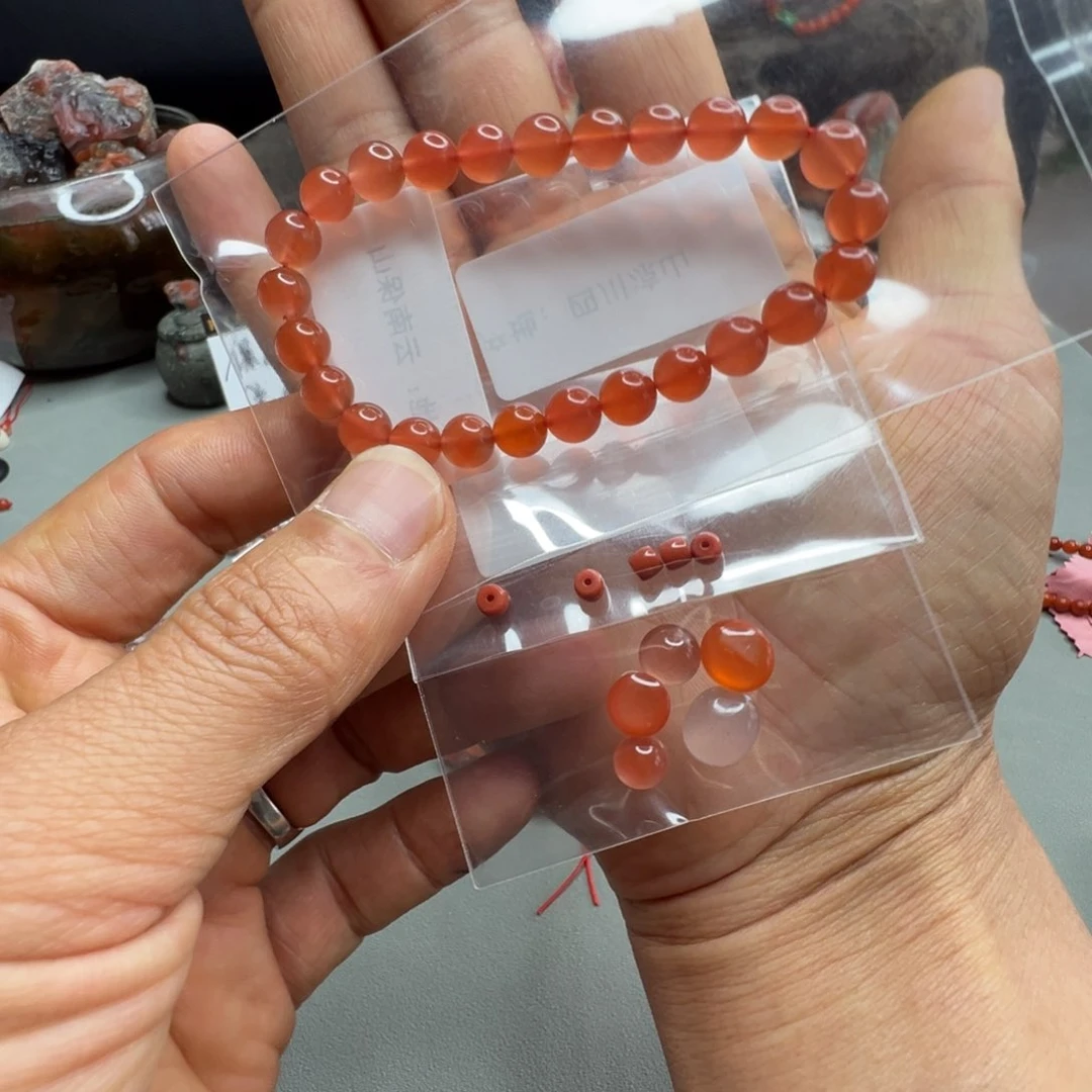 南红玛瑙手串未镶嵌05