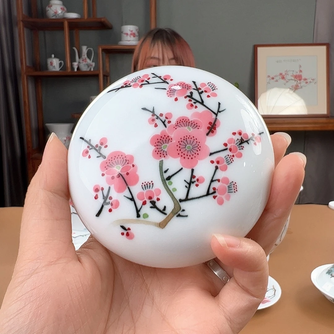 纪念版 翠竹红梅印泥盒