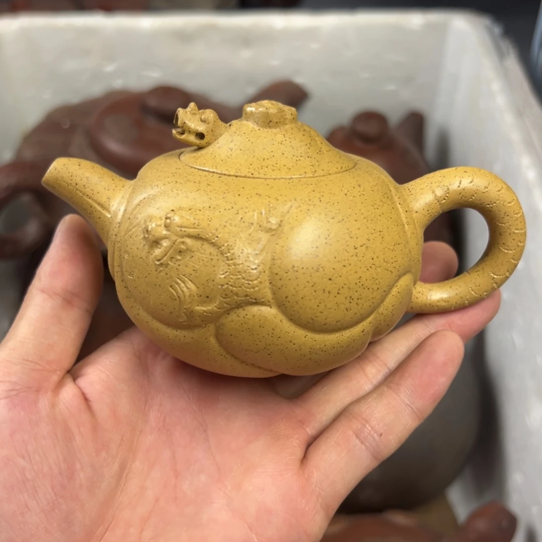 茶壶紫砂宜兴原矿紫砂壶150毫升容量