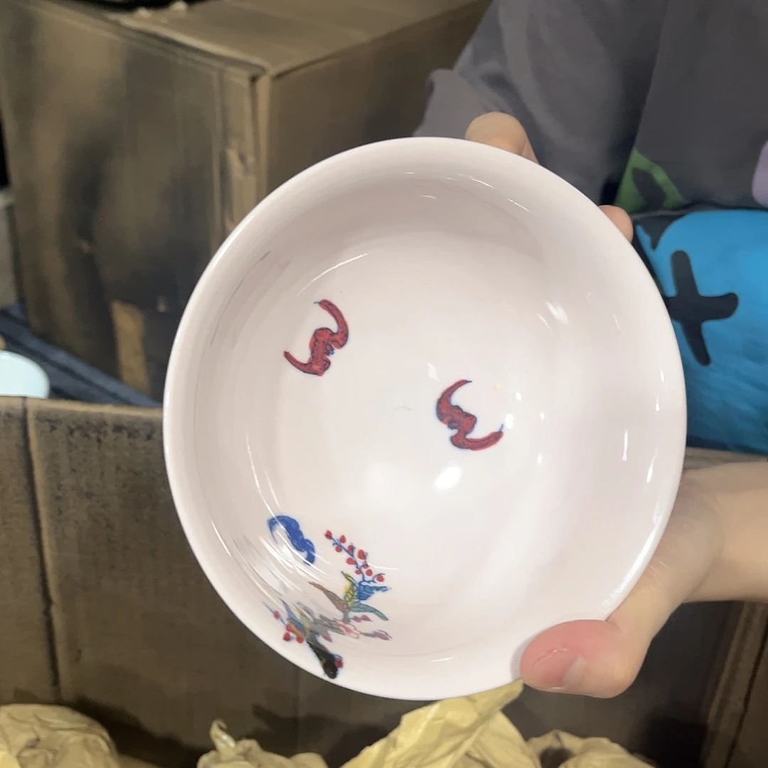 摆件/////景德镇陶瓷器。碗。红。