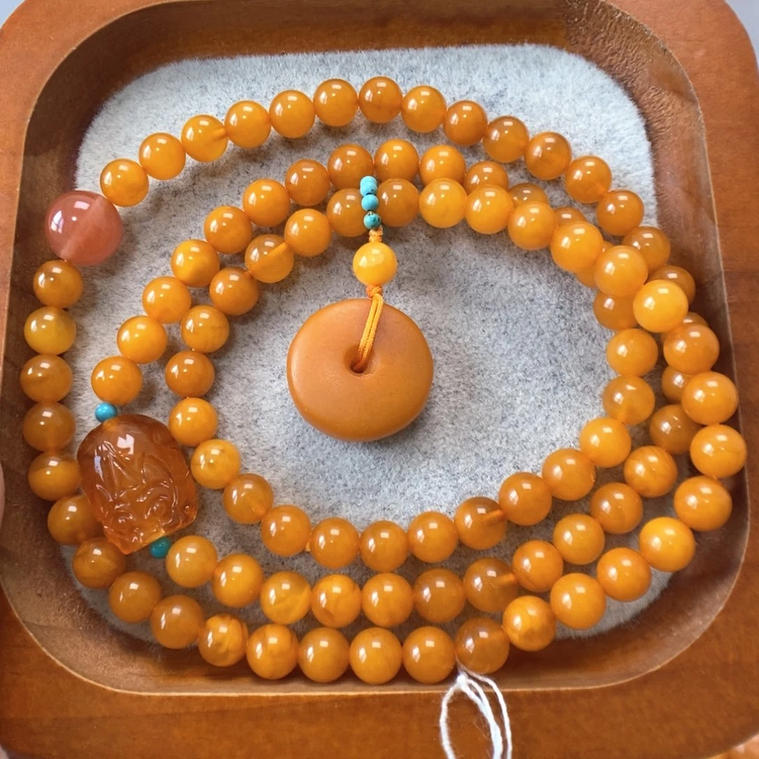 蜜蜡未镶嵌手串蜜蜡