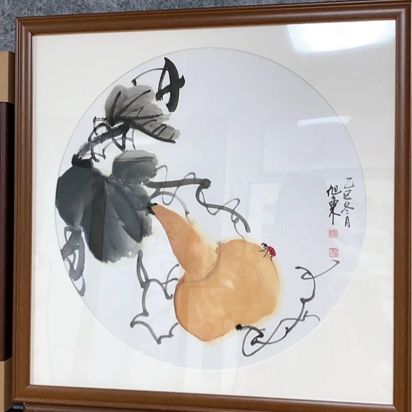 【闪购商品】国画手绘国画带框65.65