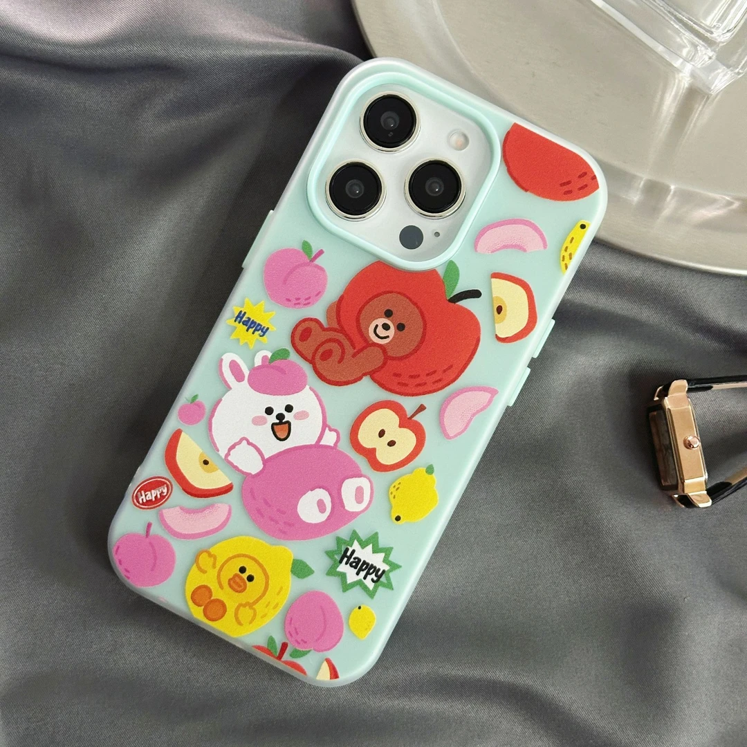 果冻壳适用16promax小众ins苹果手机壳创意水果小熊手机保护套