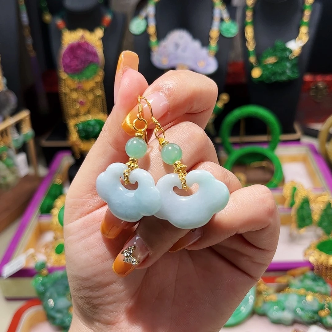 【闪购商品】翡翠耳饰未镶嵌翡翠