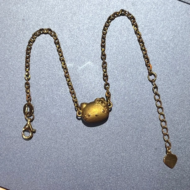 足金饰品 足金999 hello Kitty手链 b5