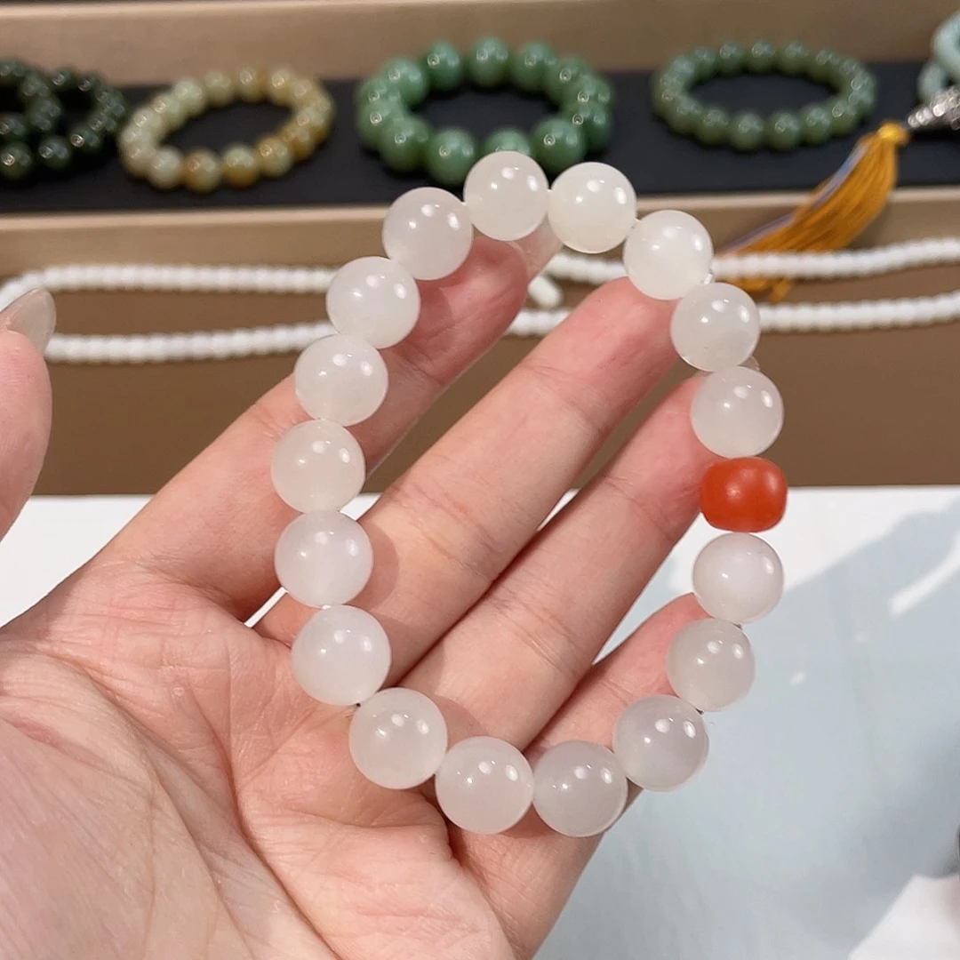 和田玉手链未镶嵌12