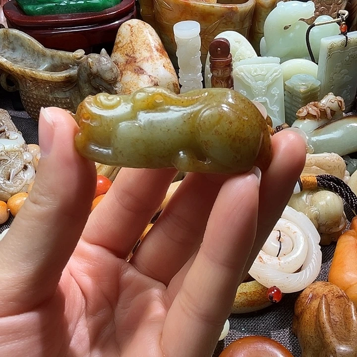 和田玉未镶嵌挂件