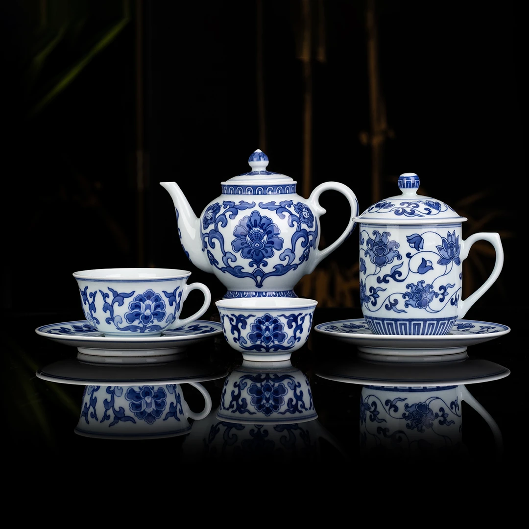 御窑元华堂青花朵花系列